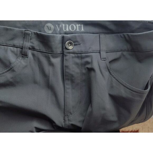 Vuori Gray Men's Meta Stretch Performance Pants Size 32 - Picture 3 of 9